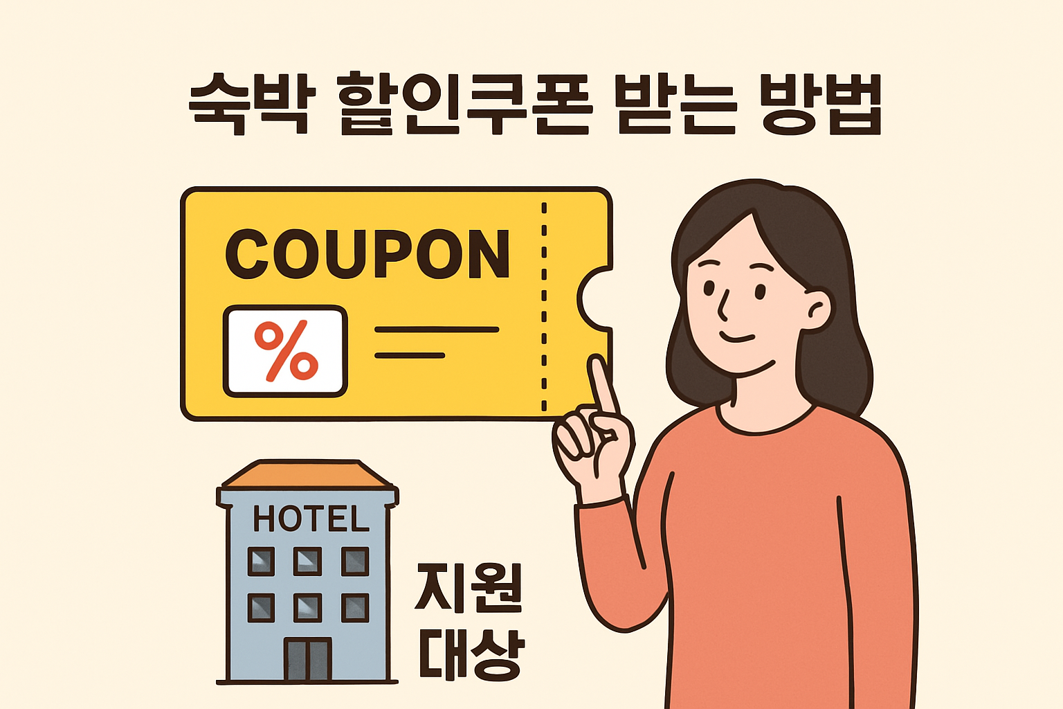 숙박 할인쿠폰 받는 방법