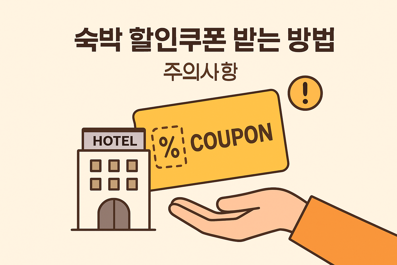 숙박 할인쿠폰 받는 방법