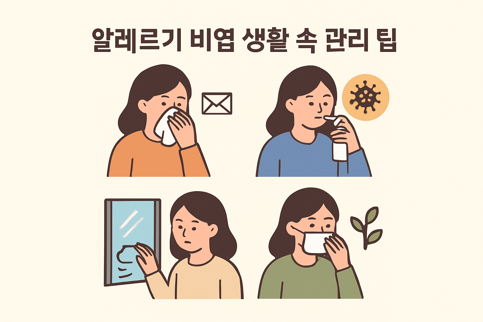 알레르기 비염 생활 속 관리 팁