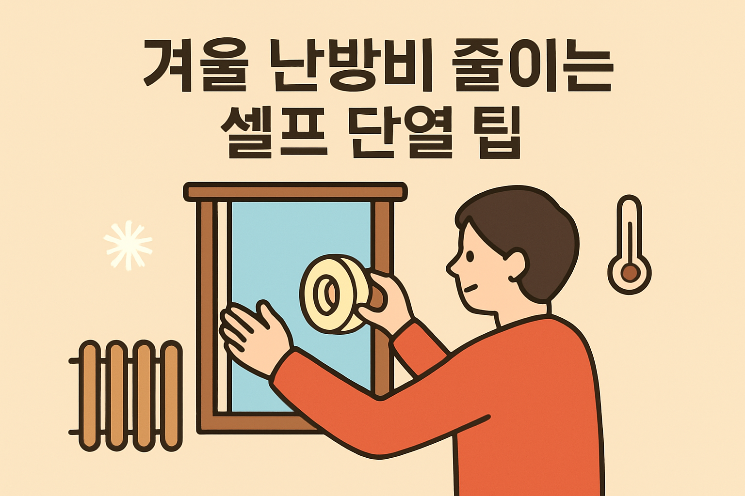 겨울 난방비 줄이는 셀프 단열 팁