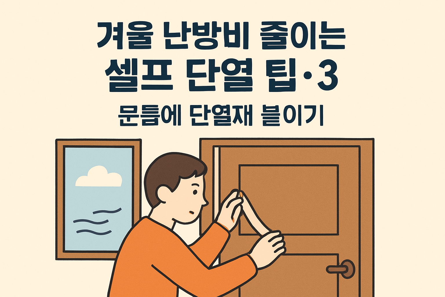겨울 난방비 줄이는 셀프 단열 팁