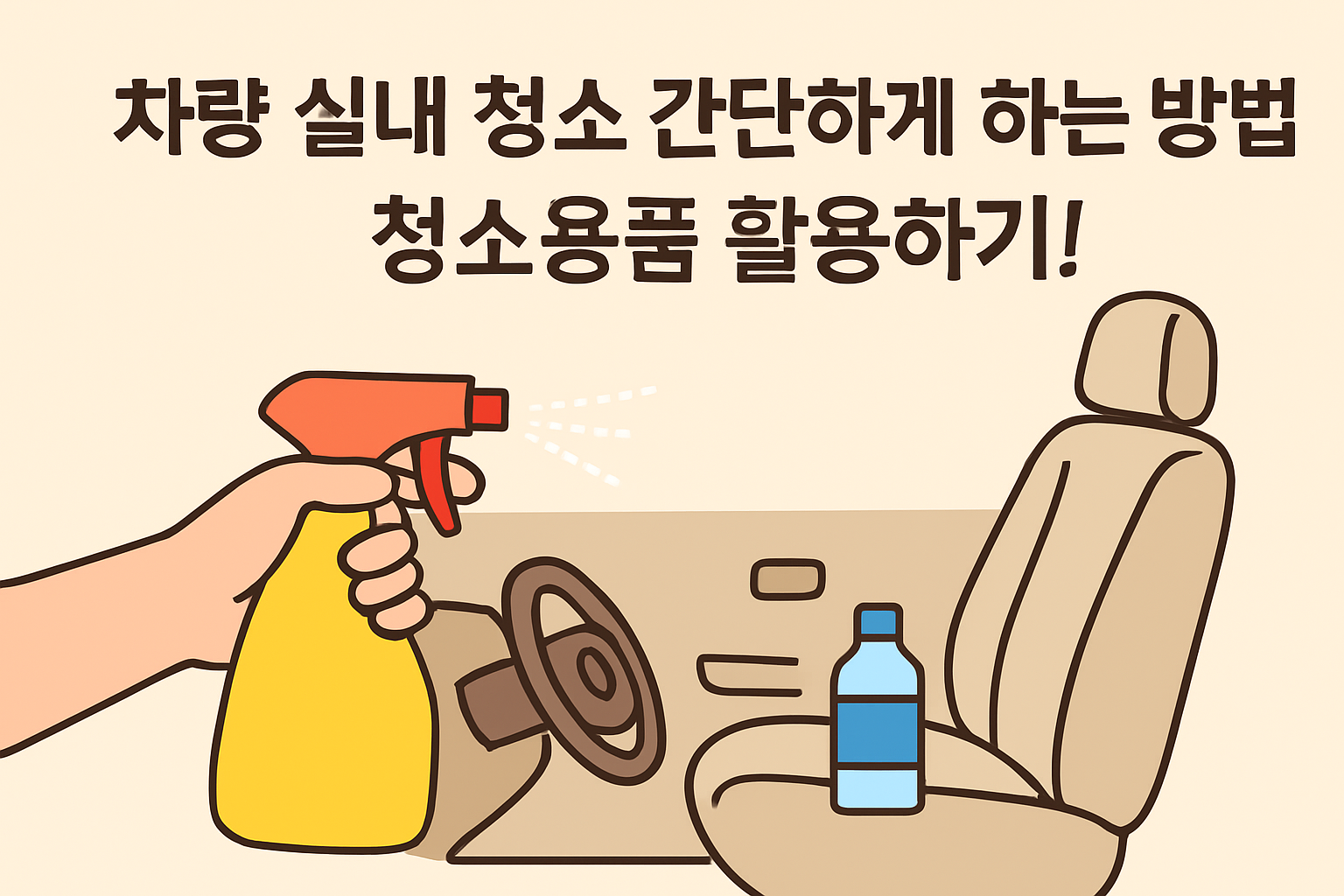 차량 실내 청소 간단하게 하는 방법