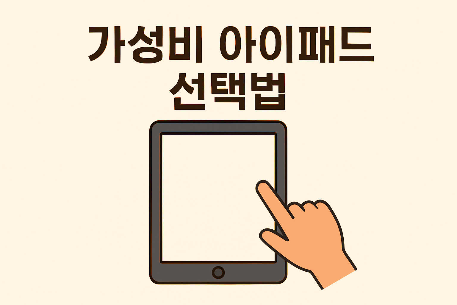 가성비 아이패드 선택법