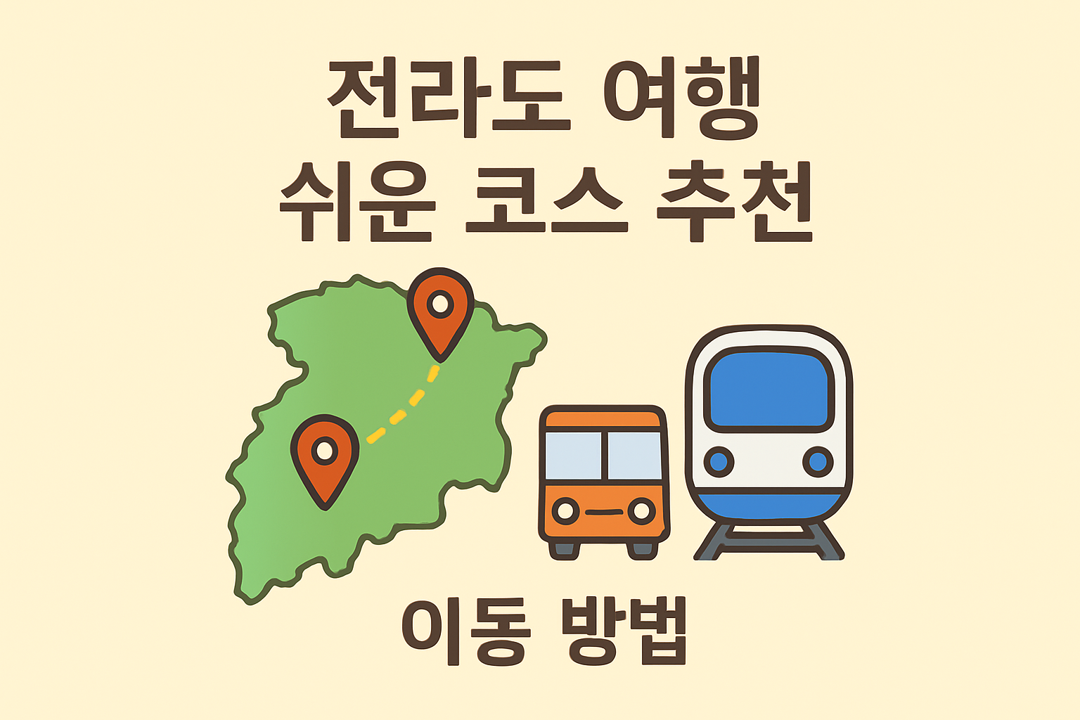 전라도 여행 쉬운 코스 추천