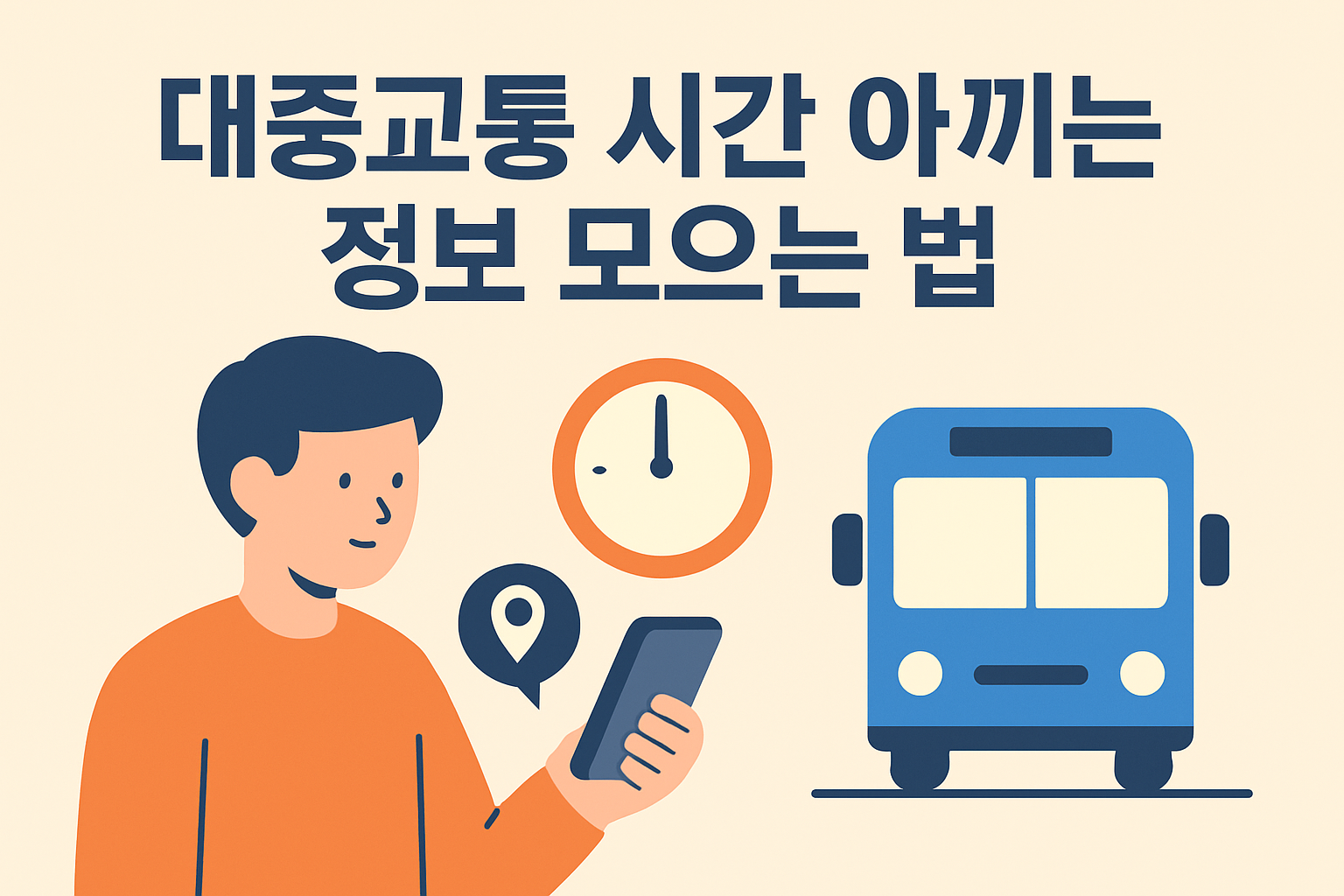 대중교통 시간 아끼는 정보 모으는 법