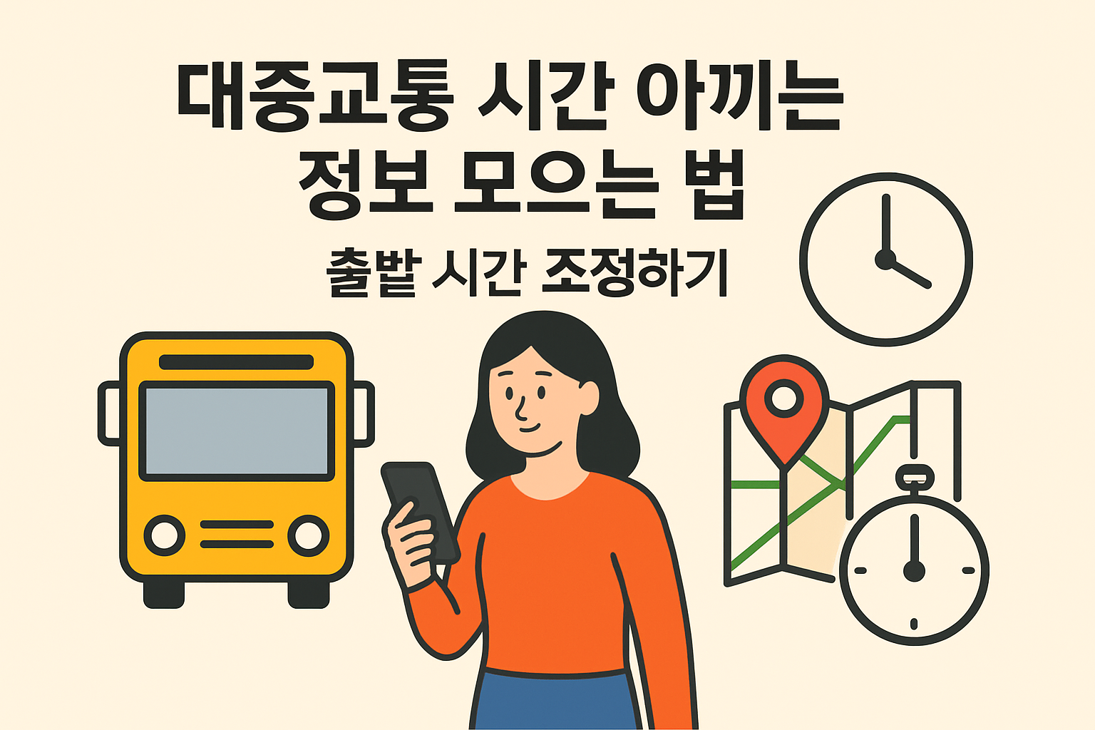 대중교통 시간 아끼는 정보 모으는 법