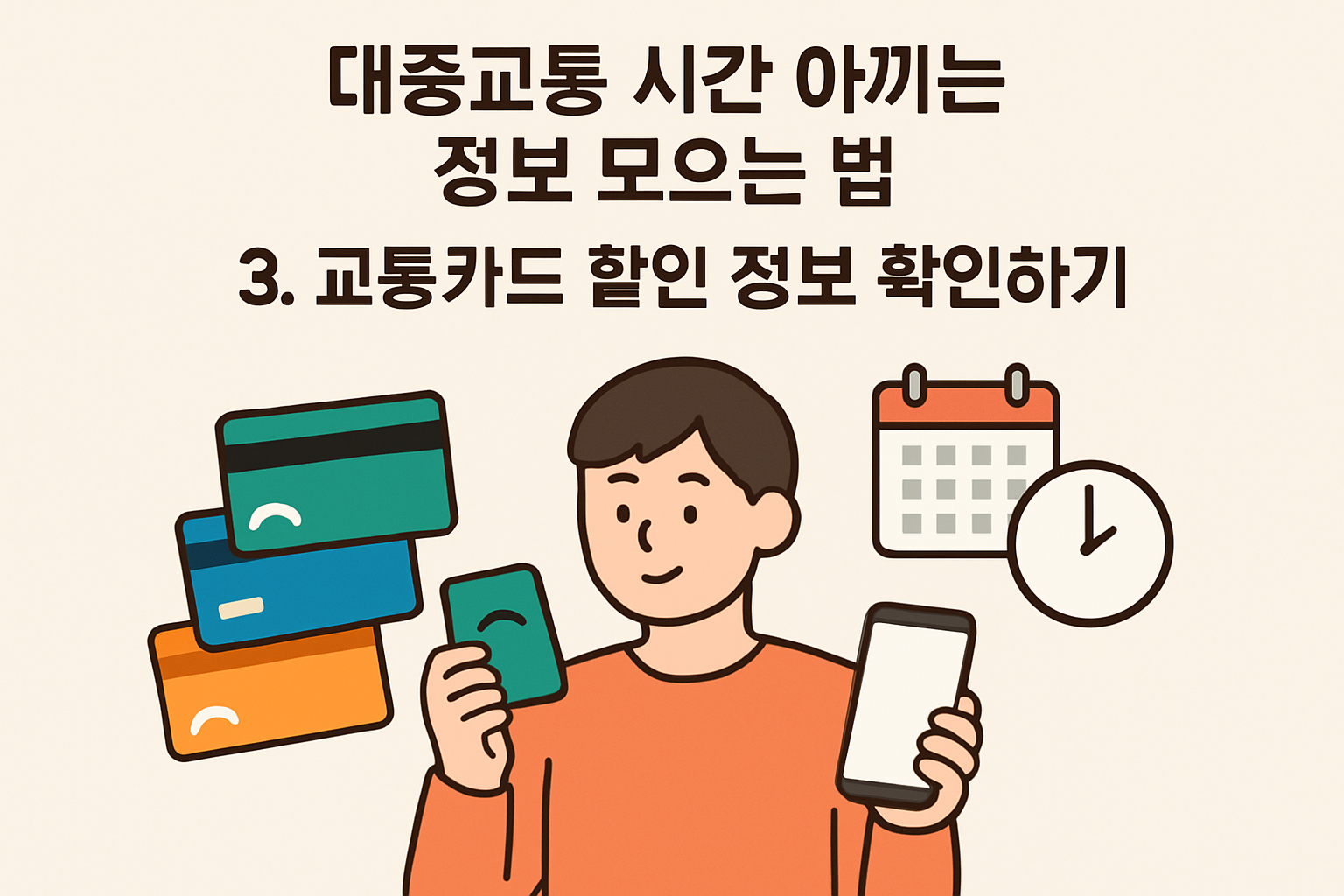 대중교통 시간 아끼는 정보 모으는 법