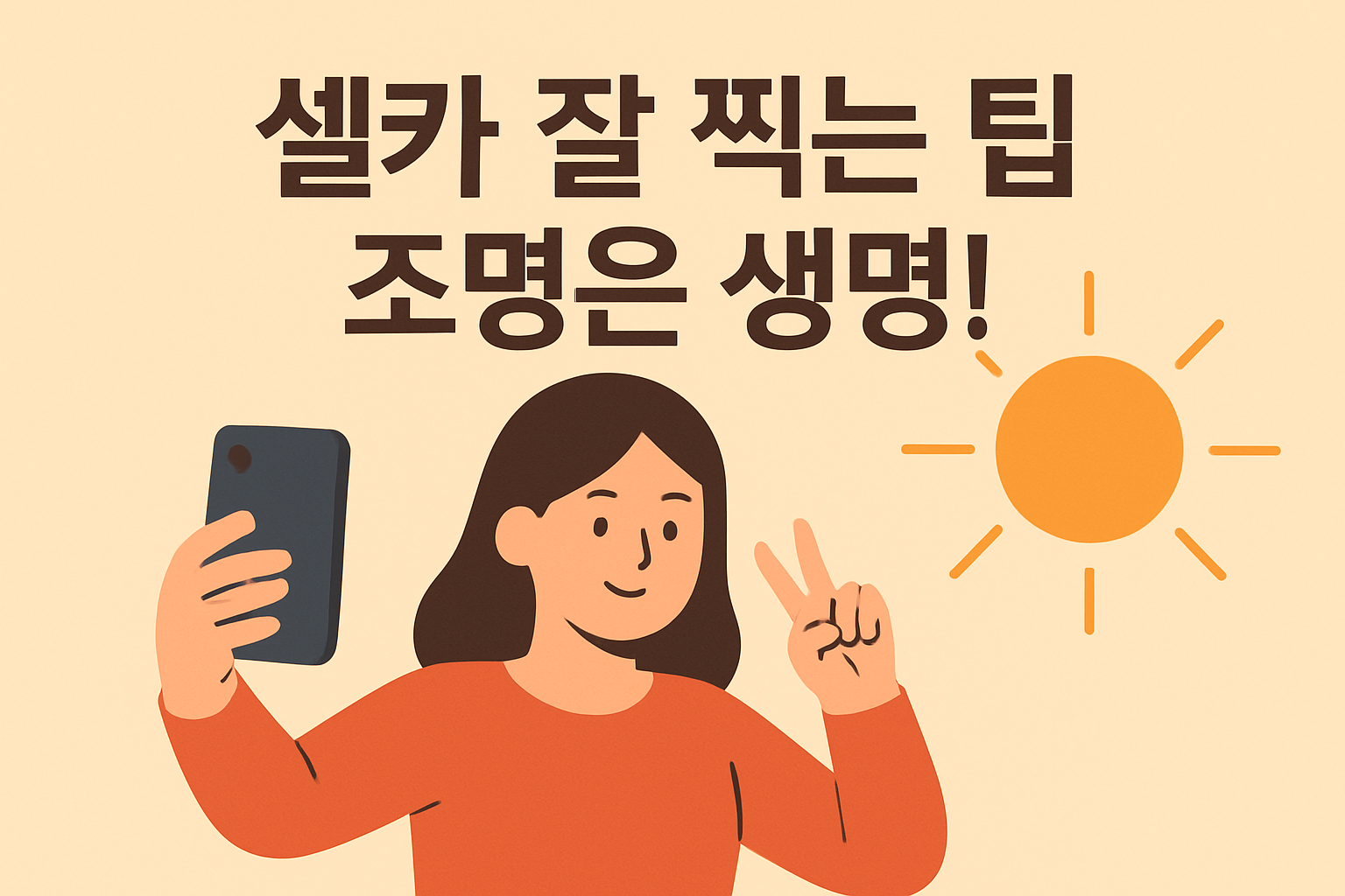 셀카 잘 찍는 팁