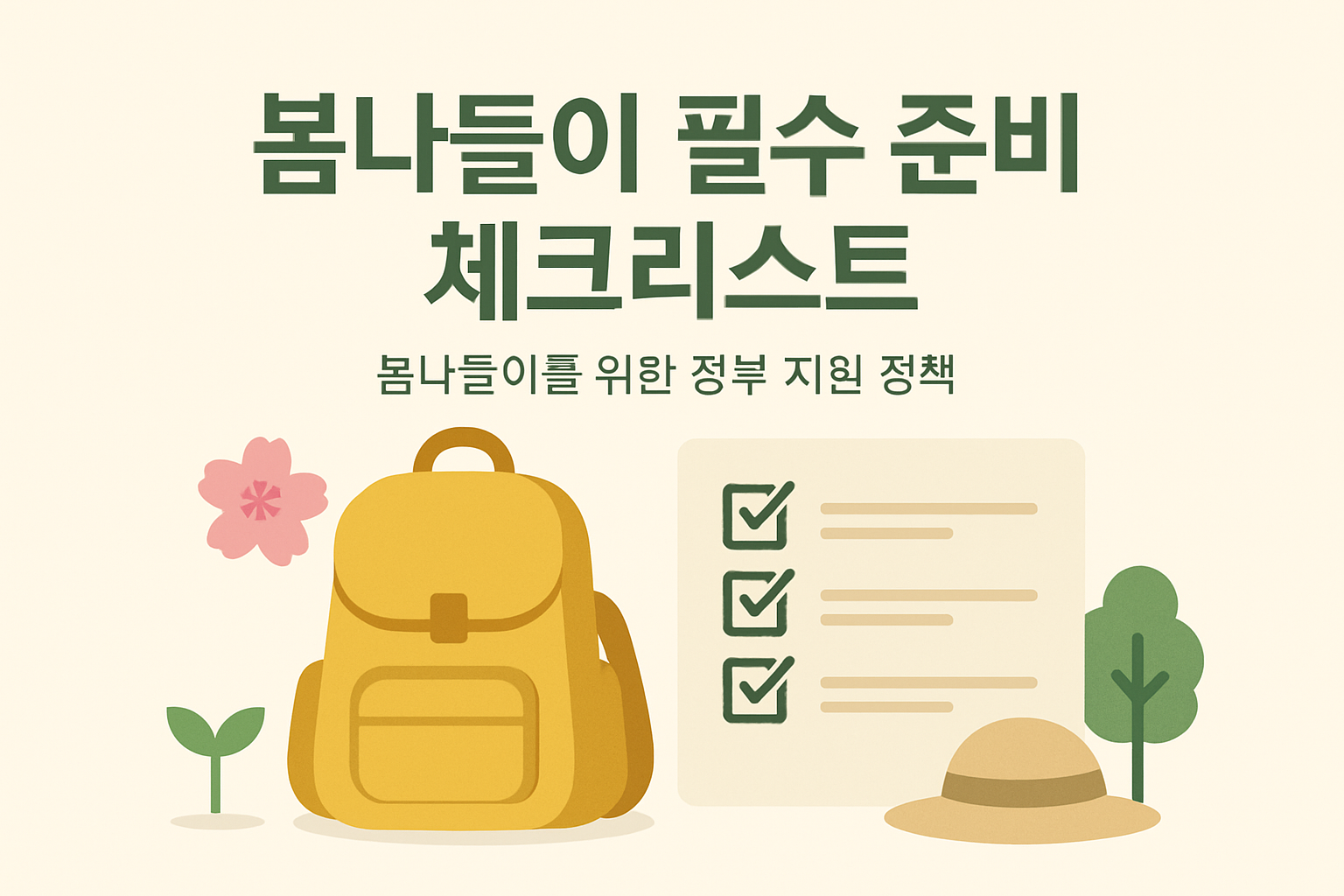 봄나들이 필수 준비 체크리스트