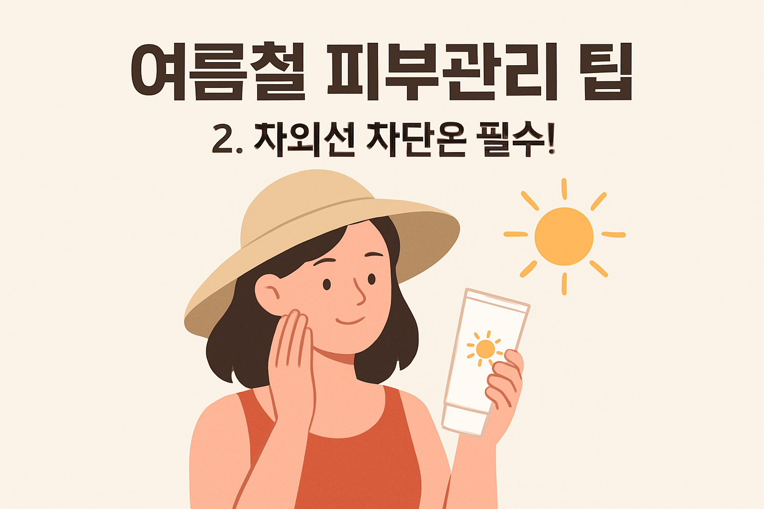 여름철 피부관리 팁
