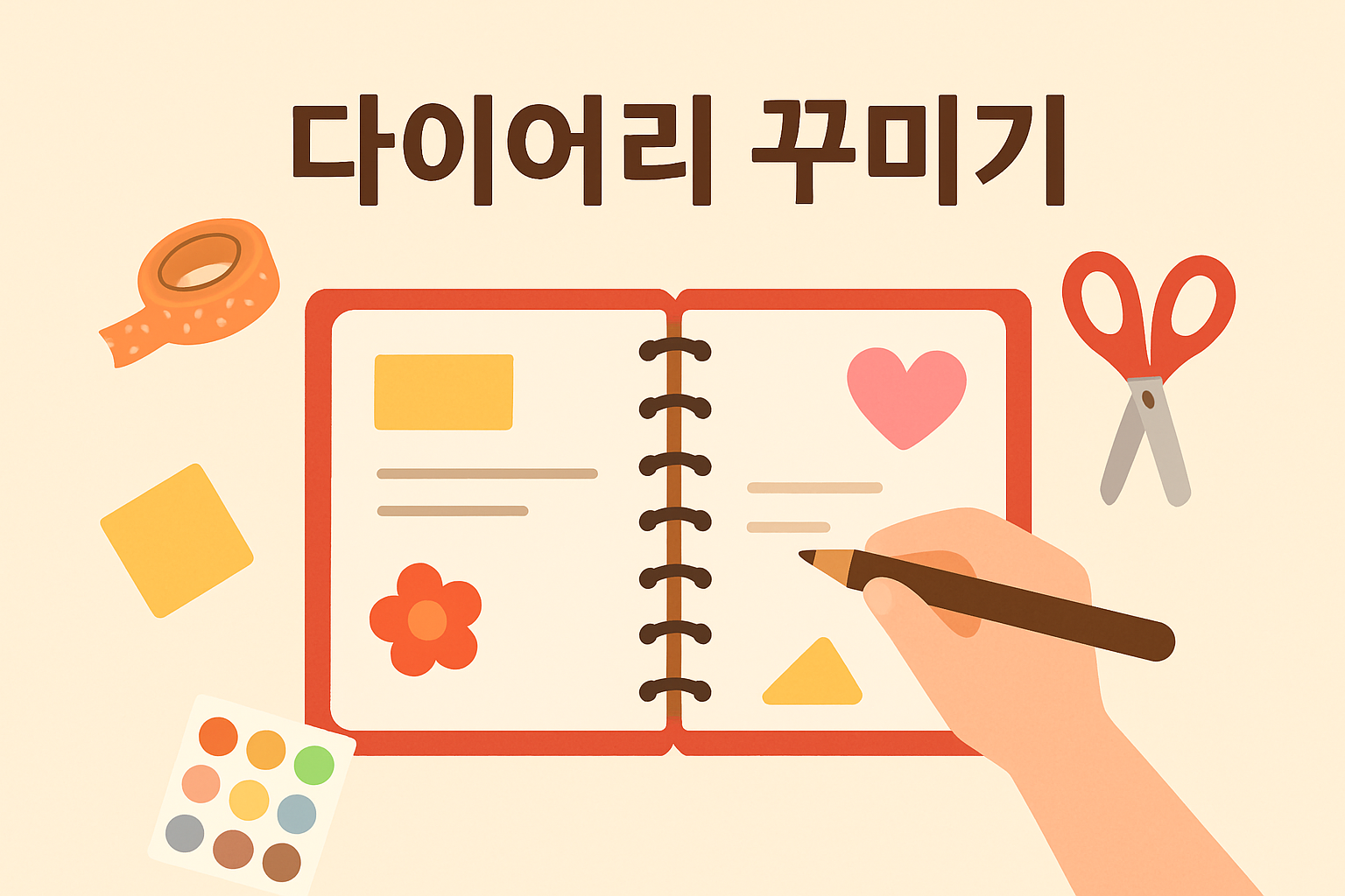 다이어리 꾸미기 이미지