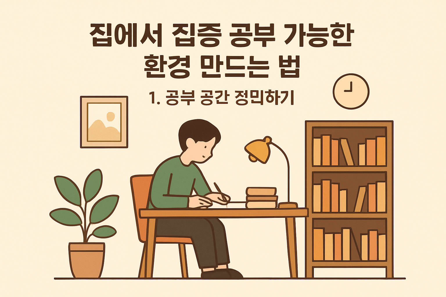 집에서 집중 공부 가능한 환경 만드는 법
