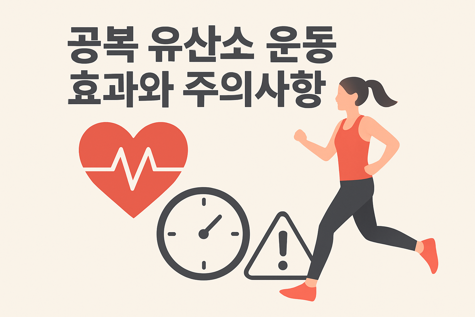 공복 유산소 운동 효과와 주의사항