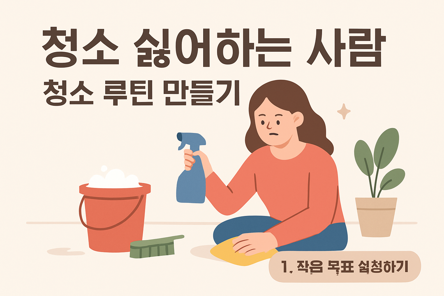 청소 싫어하는 사람 청소 루틴 만들기