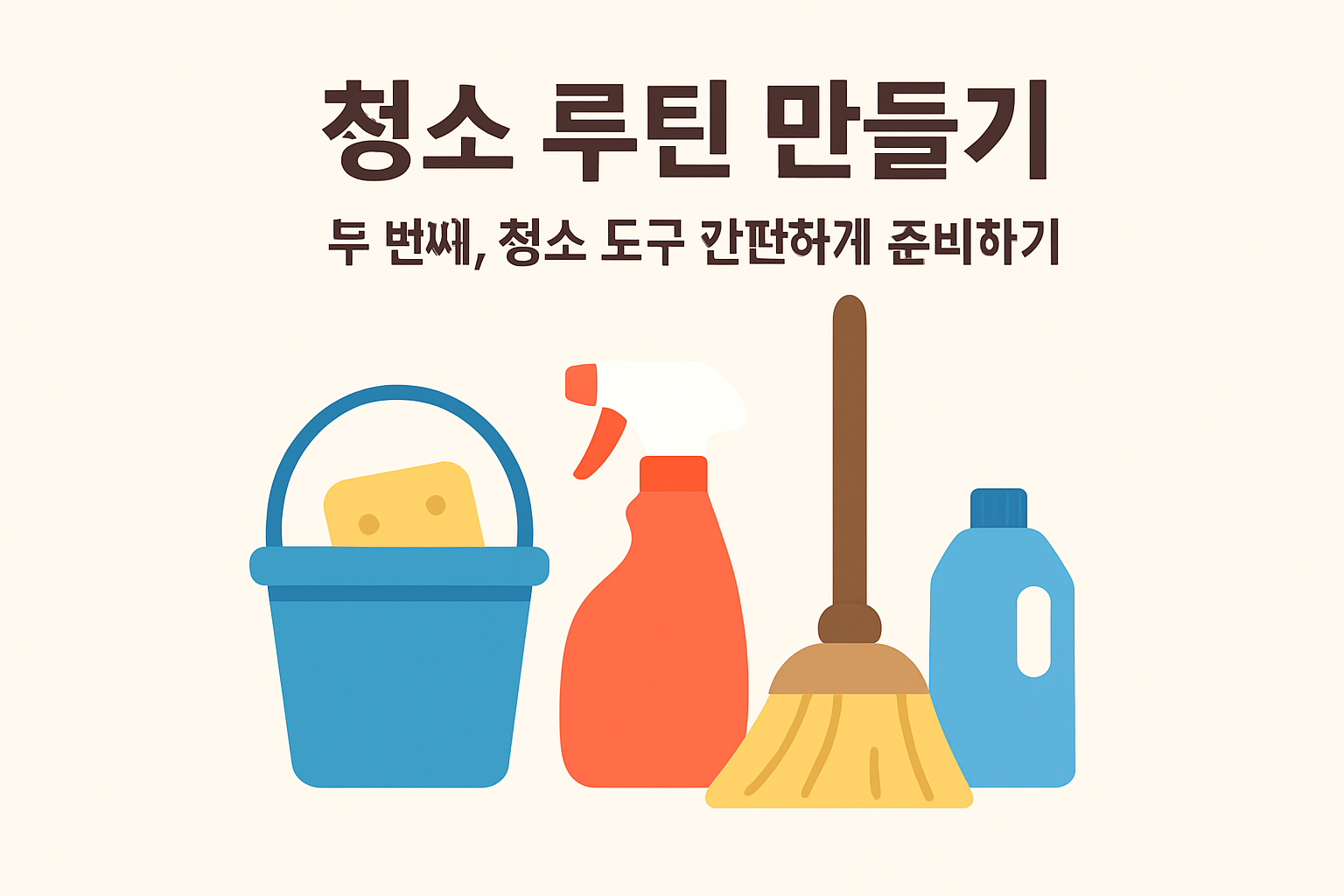 청소 싫어하는 사람 청소 루틴 만들기