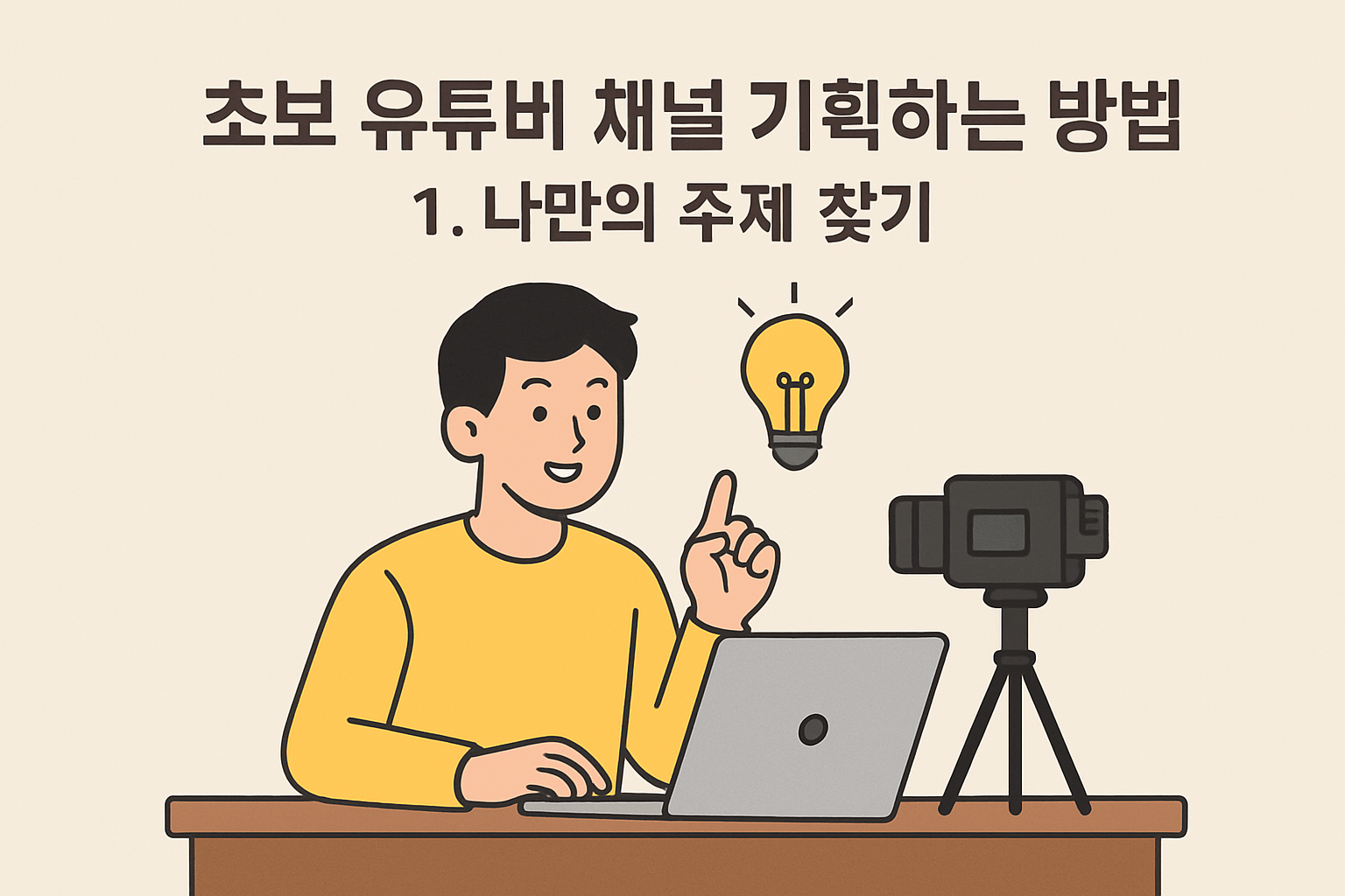 초보 유튜버 채널 기획하는 방법