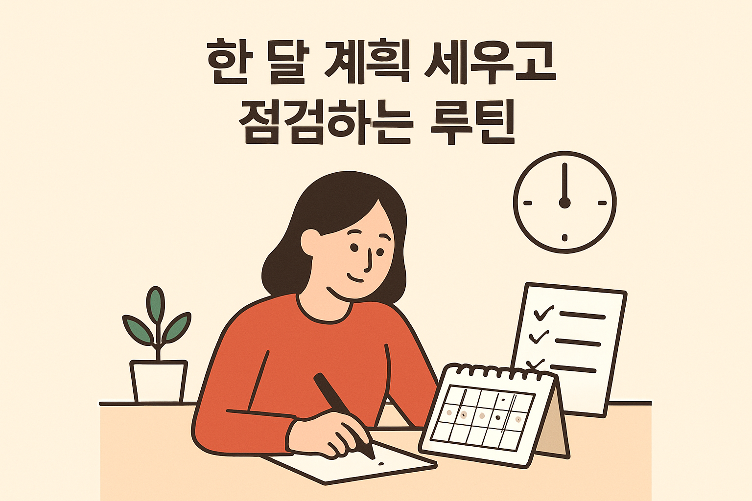한 달 계획 세우고 점검하는 루틴