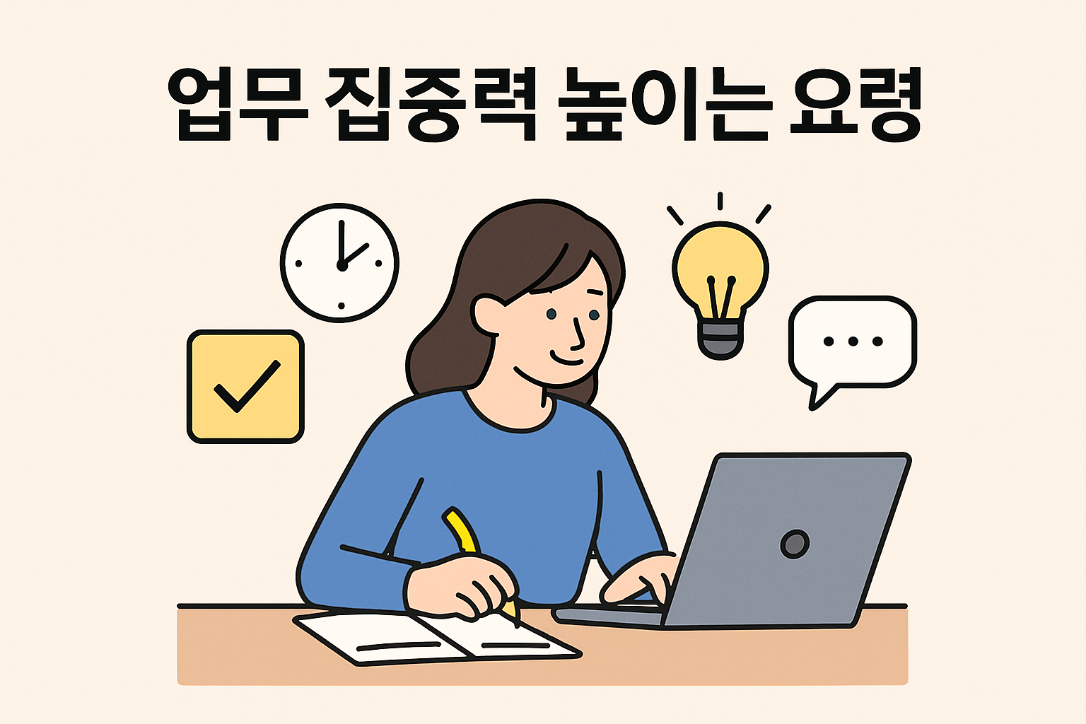 업무 집중력 높이는 요령 이미지