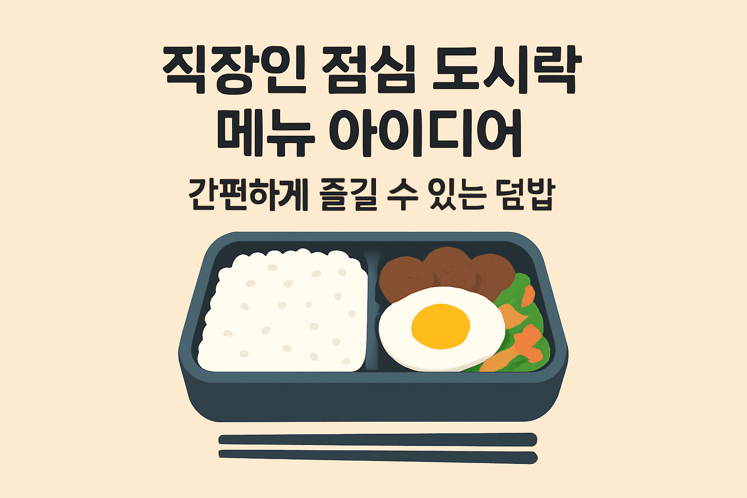 직장인 점심 도시락 메뉴 아이디어