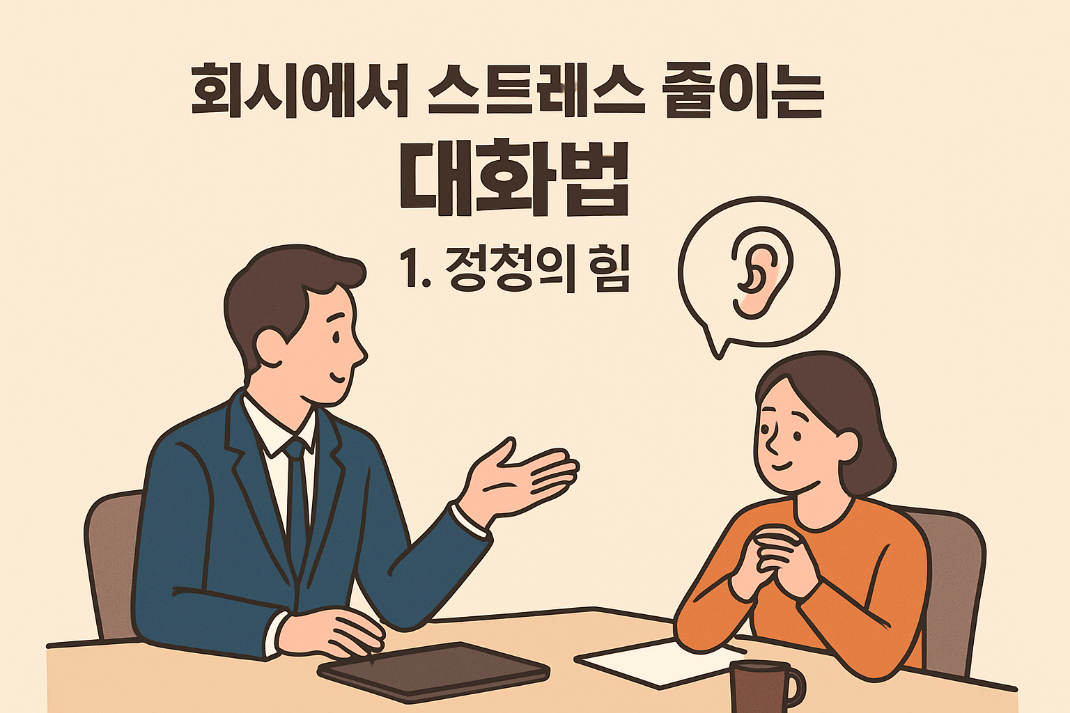 회사에서 스트레스 줄이는 대화법