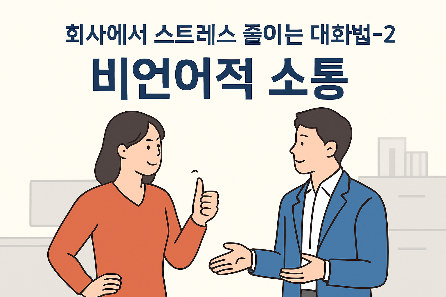 회사에서 스트레스 줄이는 대화법