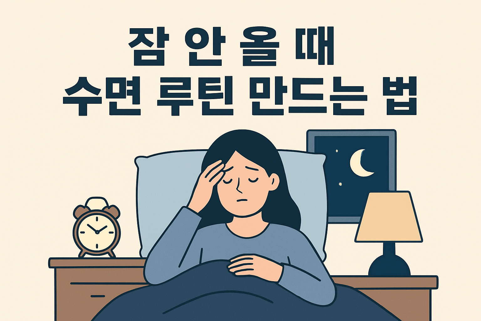 잠 안 올 때 수면 루틴 만드는 법