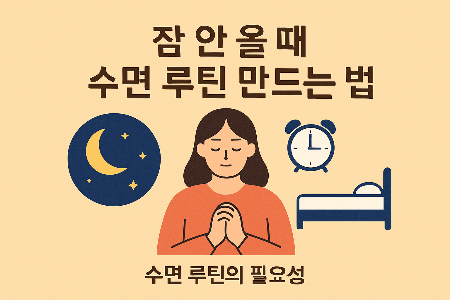 잠 안 올 때 수면 루틴 만드는 법