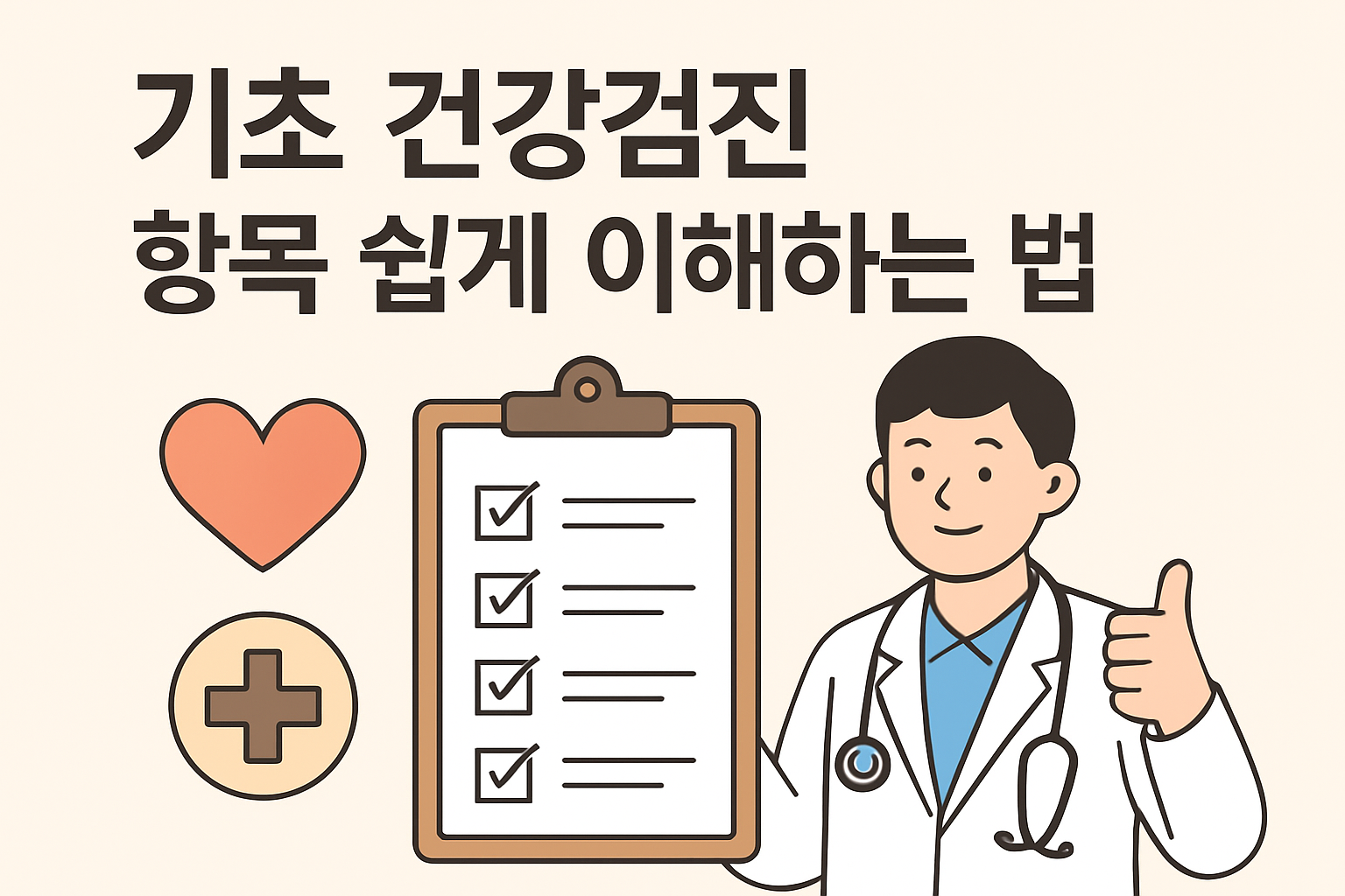기초 건강검진 항목 쉽게 이해하는법 이미지