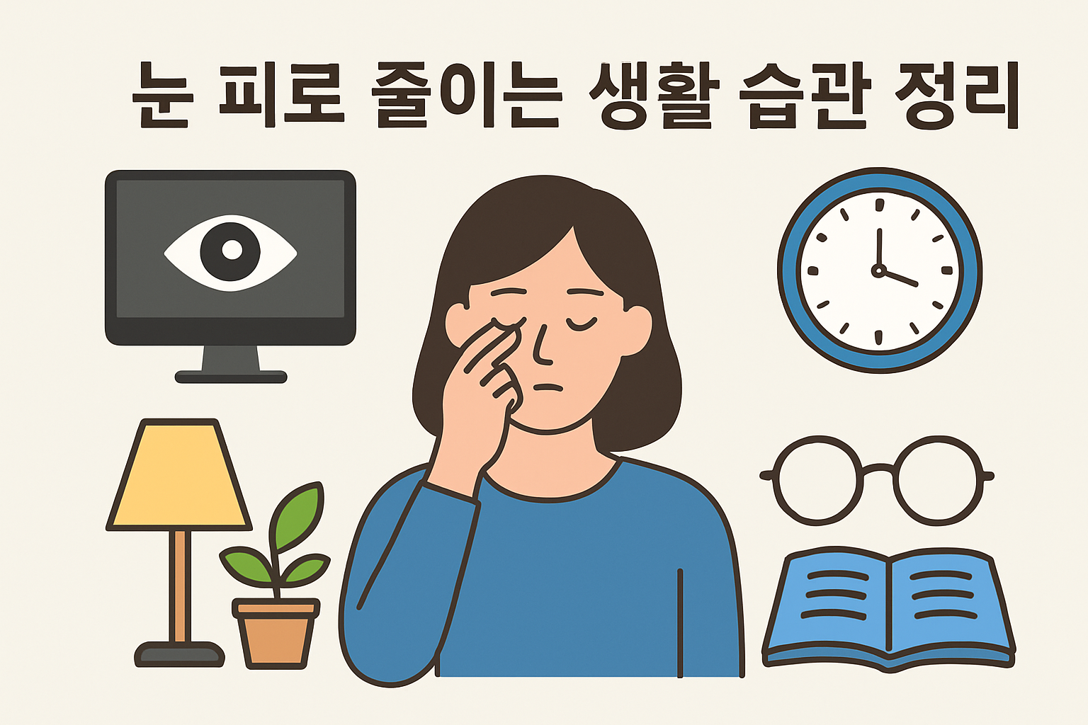 눈 피로 줄이는 생활 습관 정리