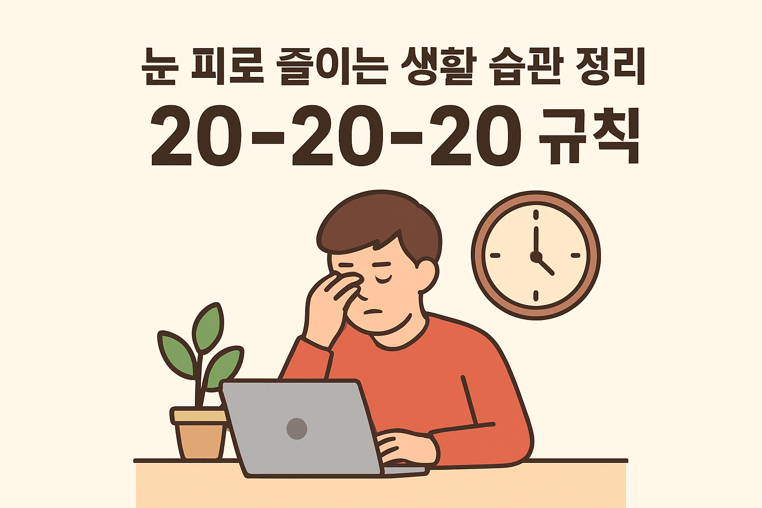 눈 피로 줄이는 생활 습관 정리