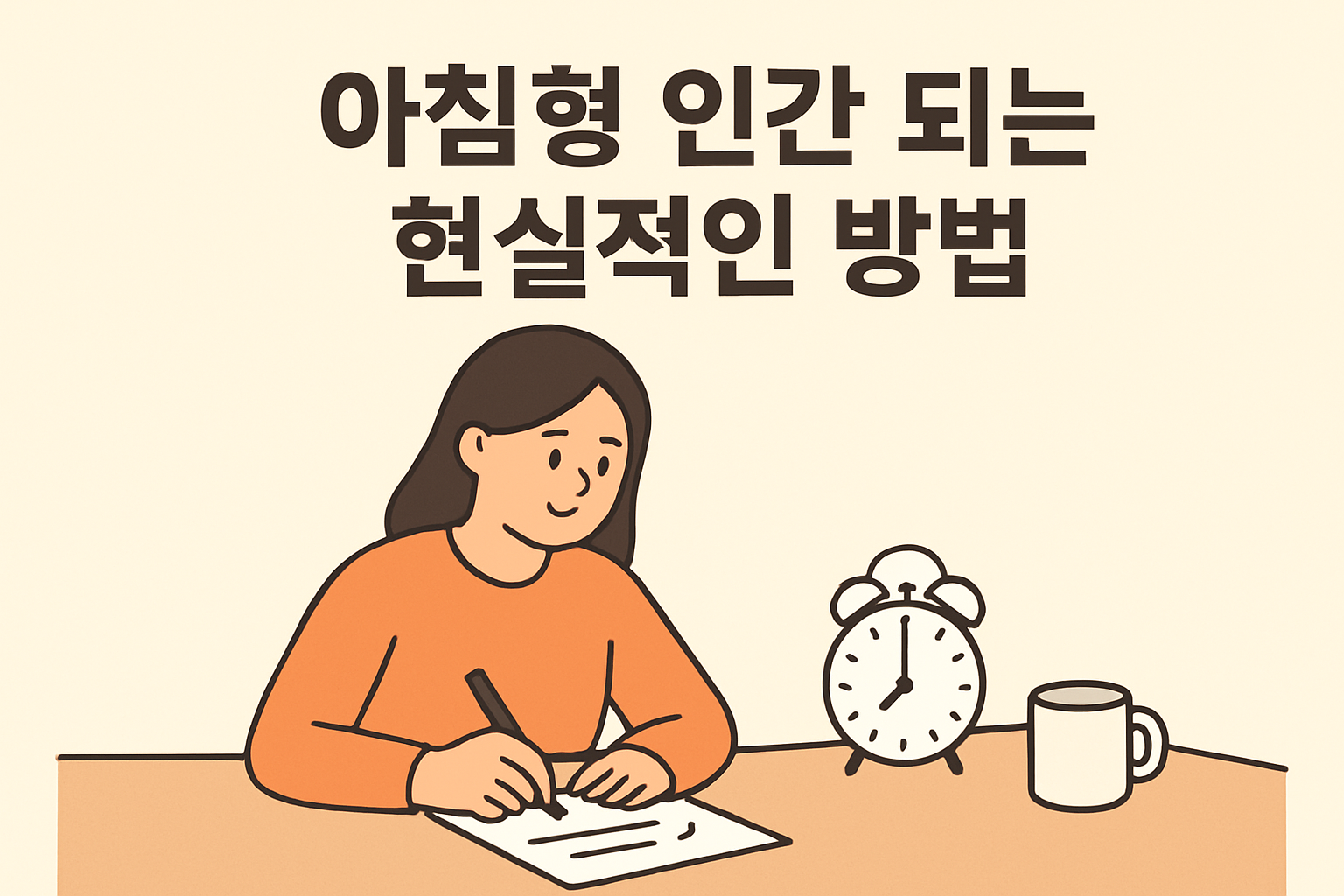 아침형 인간 되는 현실적인 방법
