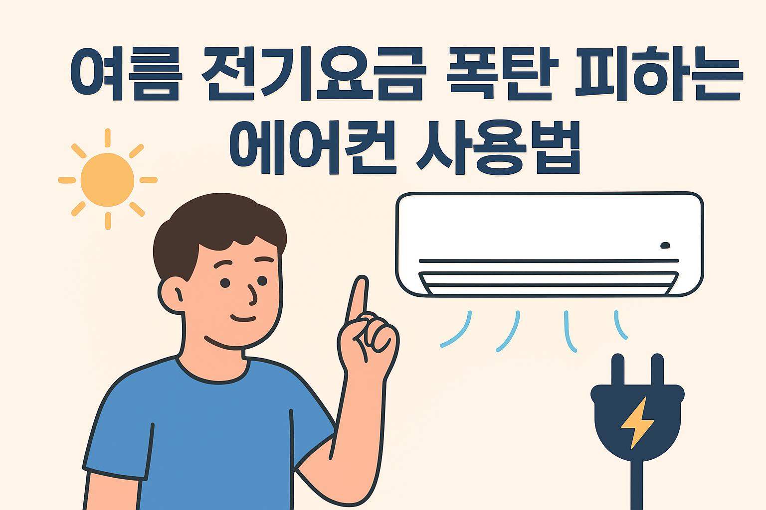 여름 전기요금 폭탄 피하는 에어컨 사용법 이미지
