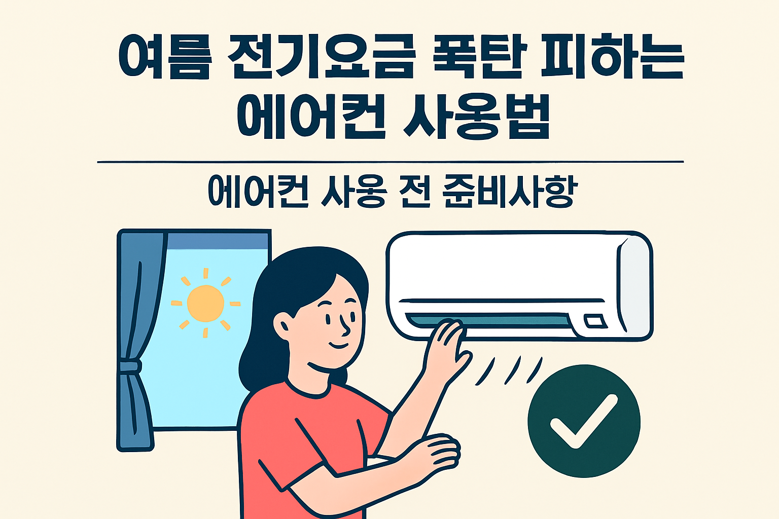 여름 전기요금 폭탄 피하는 에어컨 사용법
