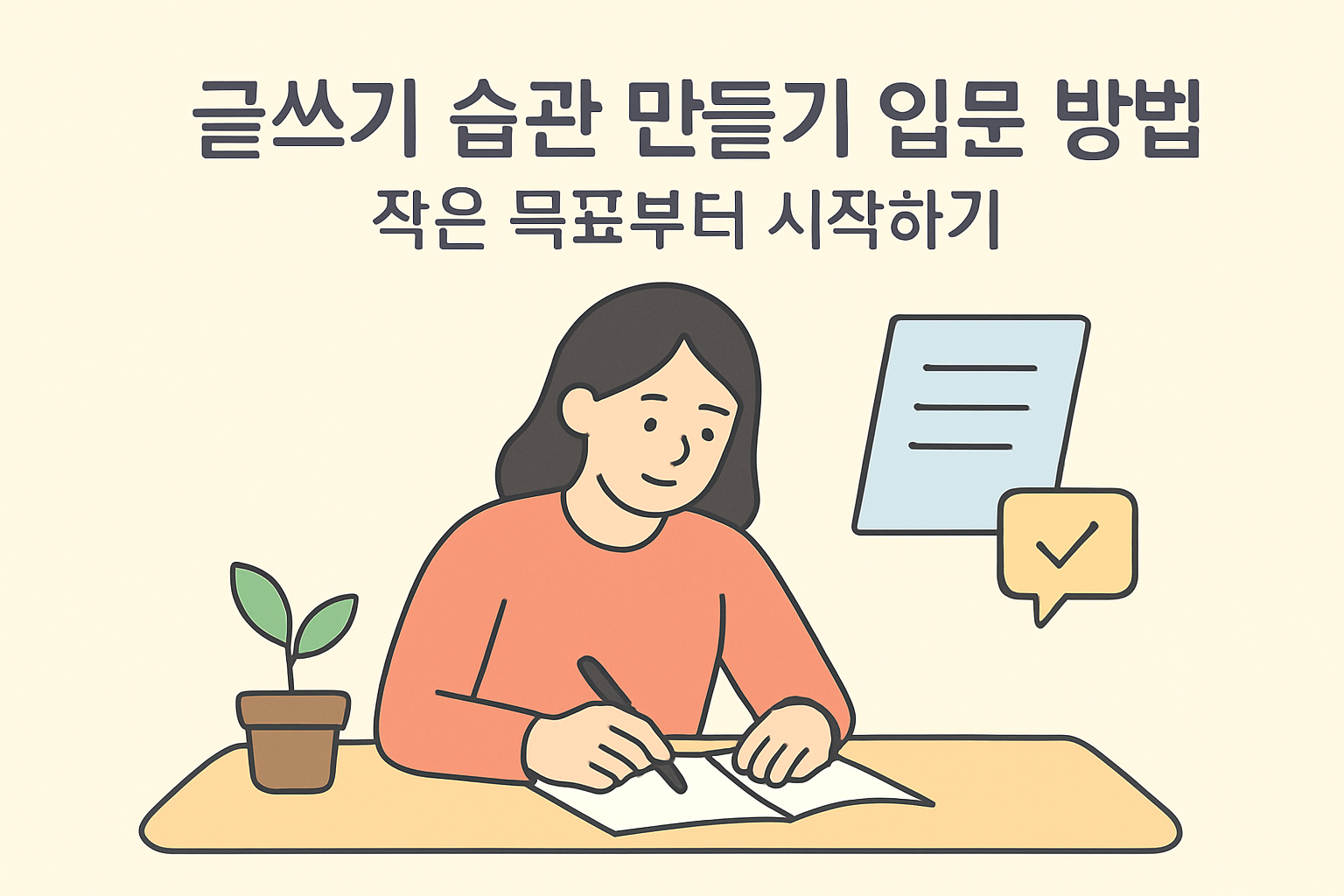 글쓰기 습관 만들기 입문 방법