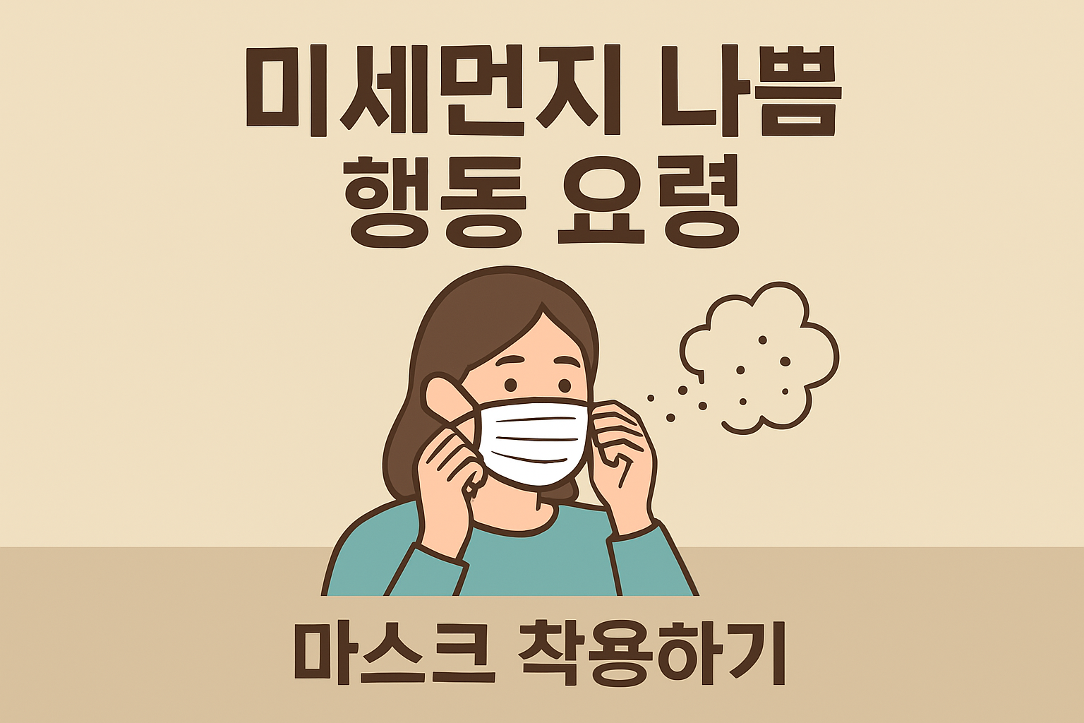 미세먼지 나쁨 행동 요령