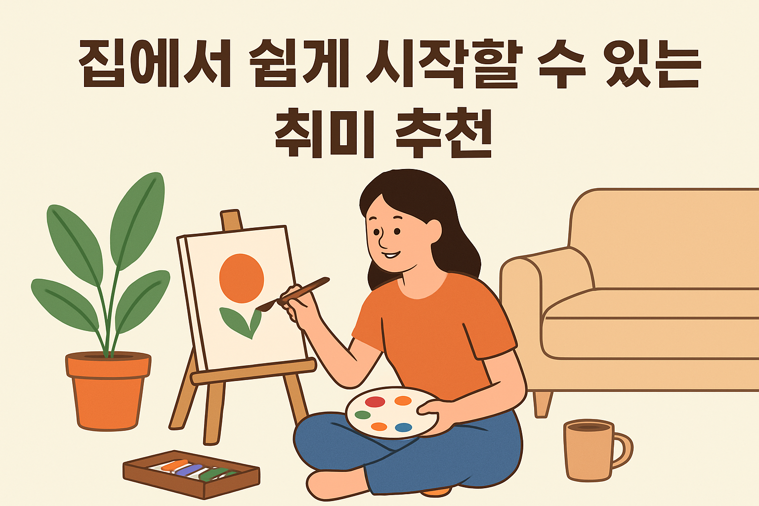 집에서 쉽게 시작할 수 있는 취미 추천