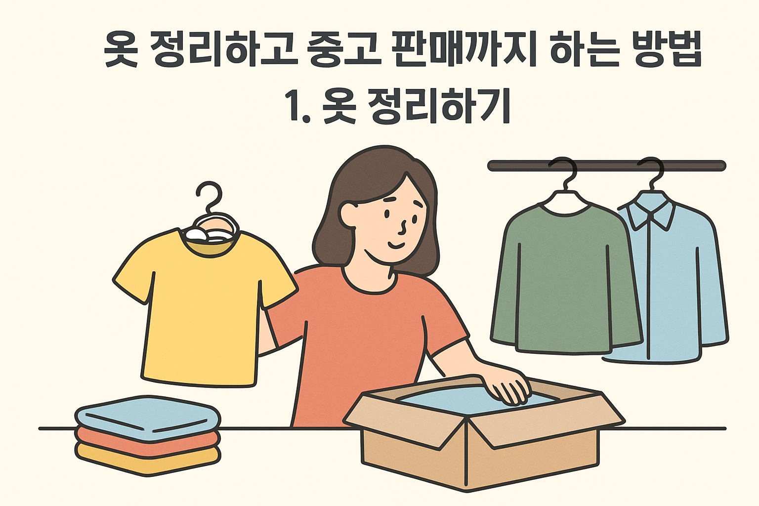 옷 정리하고 중고 판매까지 하는 방법